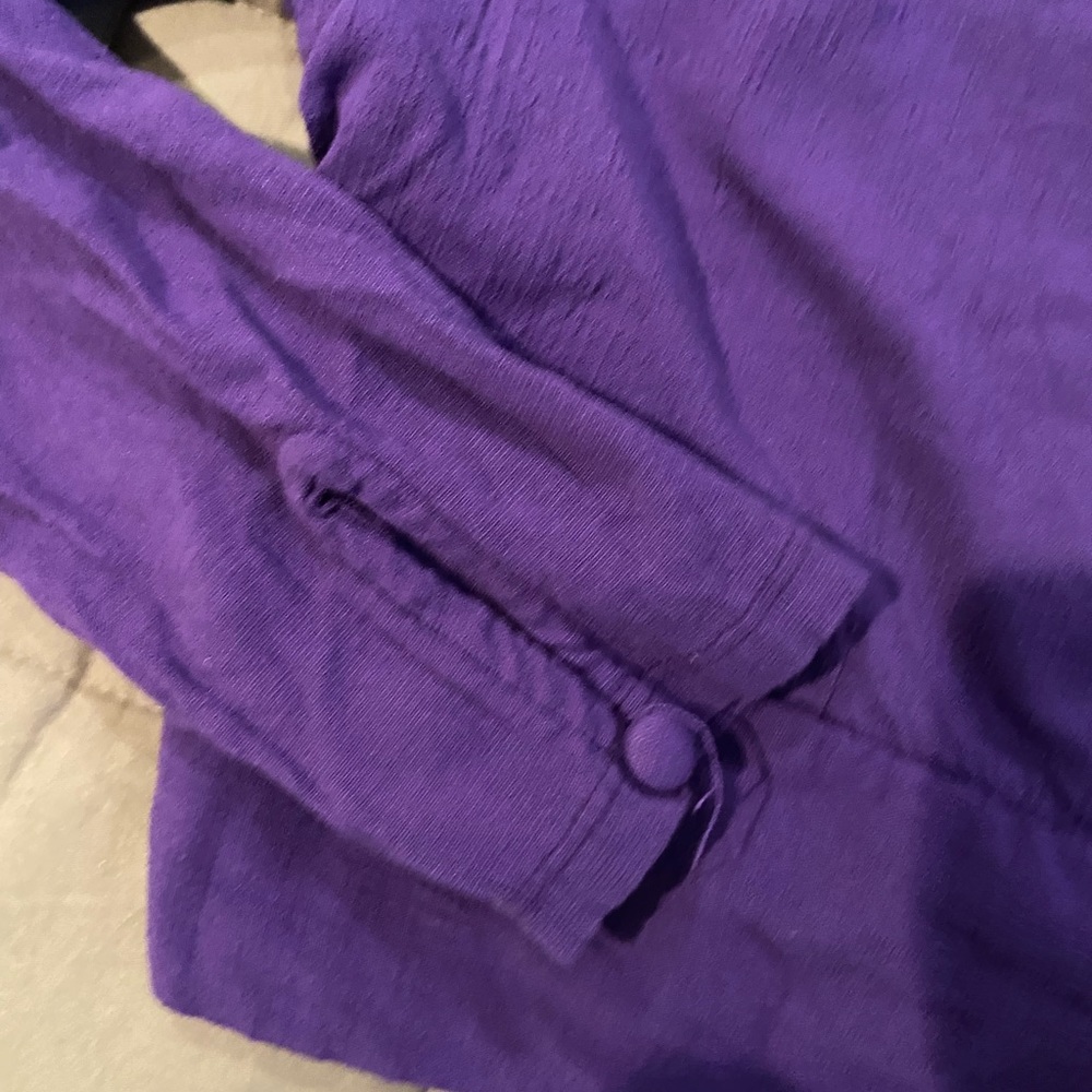 Free People Small Purple cropped one shoulder top - Picture 2 of 3